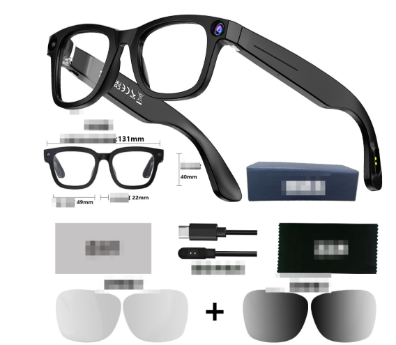 Gafas Inteligentes con Cámara IA | Vídeo HD, Traducción y Llamadas