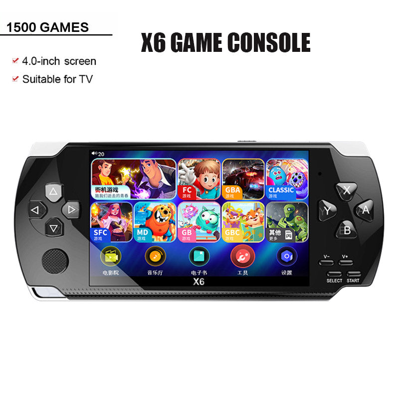 Consola de Videojuegos Portátil X6 | 1500 Juegos Clásicos Incluidos