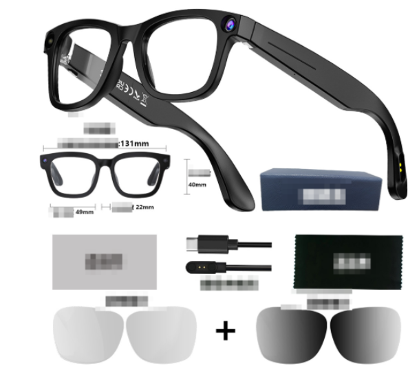 Gafas Inteligentes con Cámara IA | Vídeo HD, Traducción y Llamadas