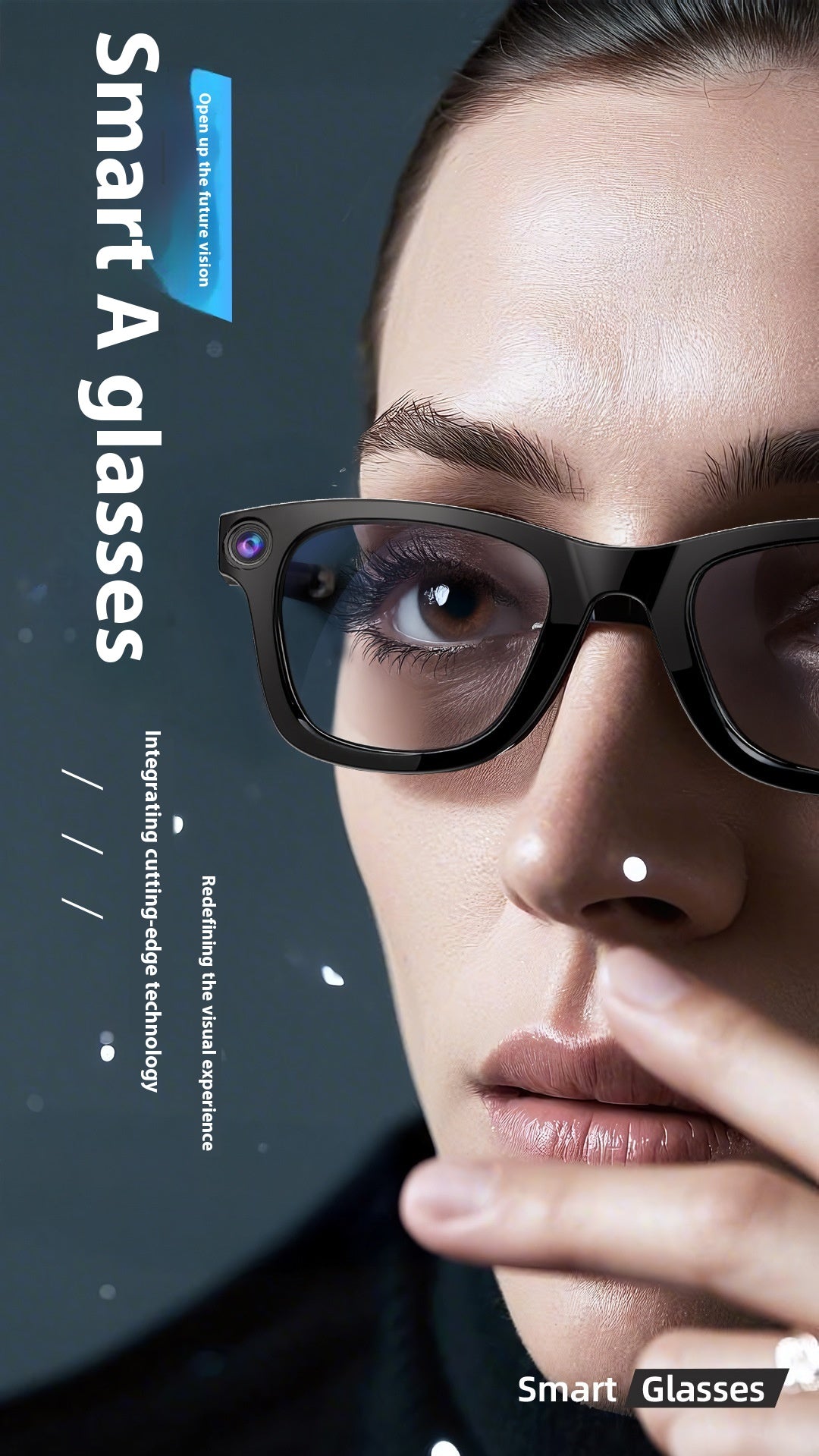 Gafas Inteligentes con Cámara IA | Vídeo HD, Traducción y Llamadas