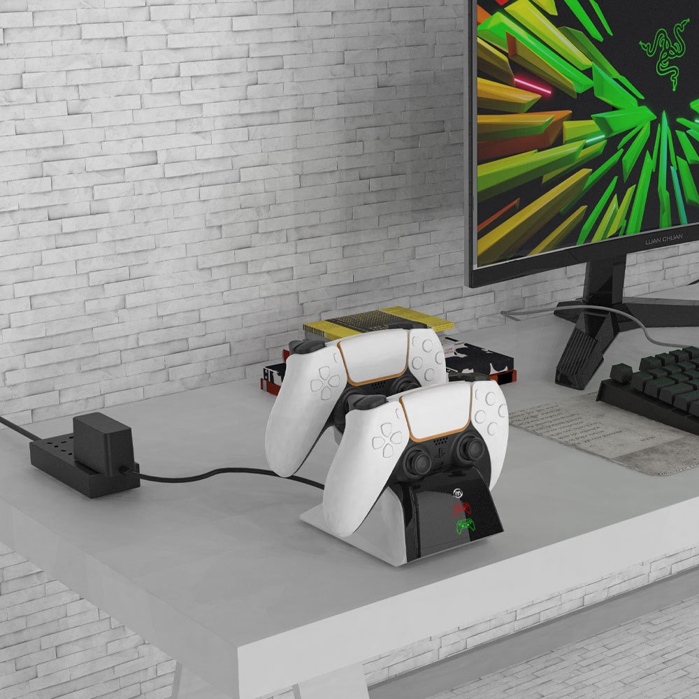 Base de Carga Dual para Mandos PS5 | Carga Rápida y Compacta